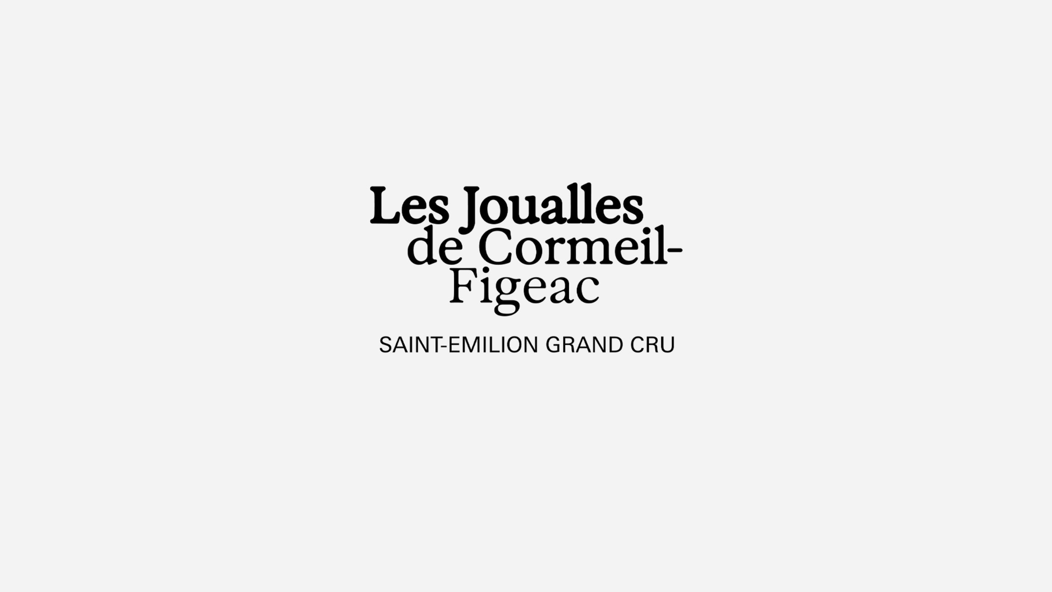 Logo Les Joualles de Cormeil-Figeac — Saint-Émilion Grand Cru