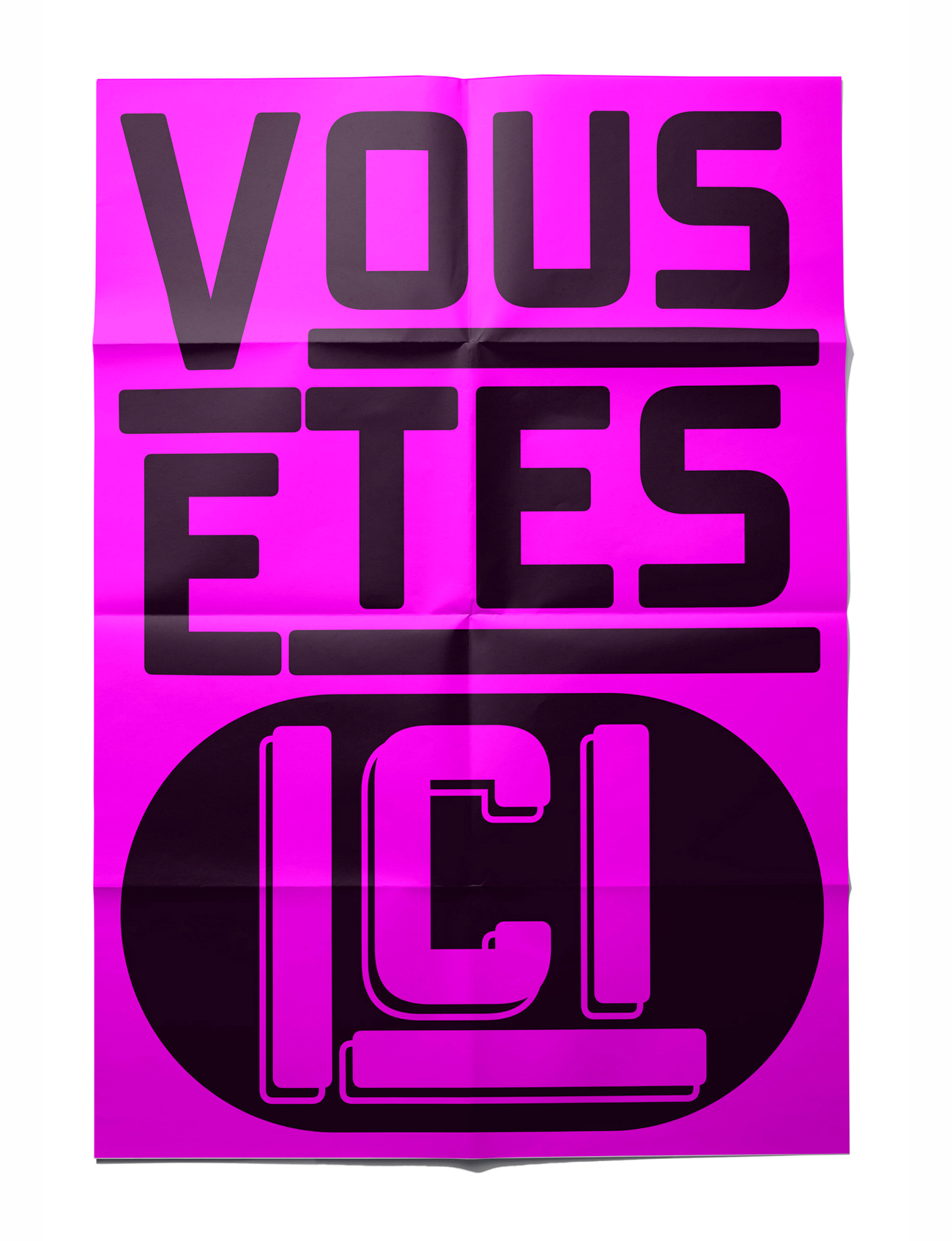 Identité visuelle du festival Vous êtes ici — visuel 1