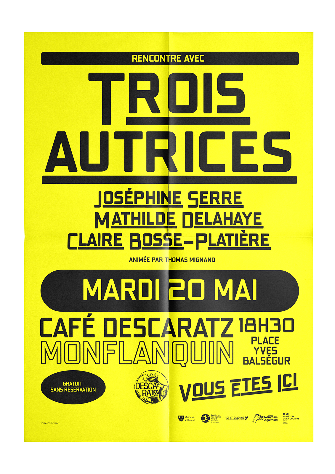 Identité visuelle du festival Vous êtes ici — visuel 7